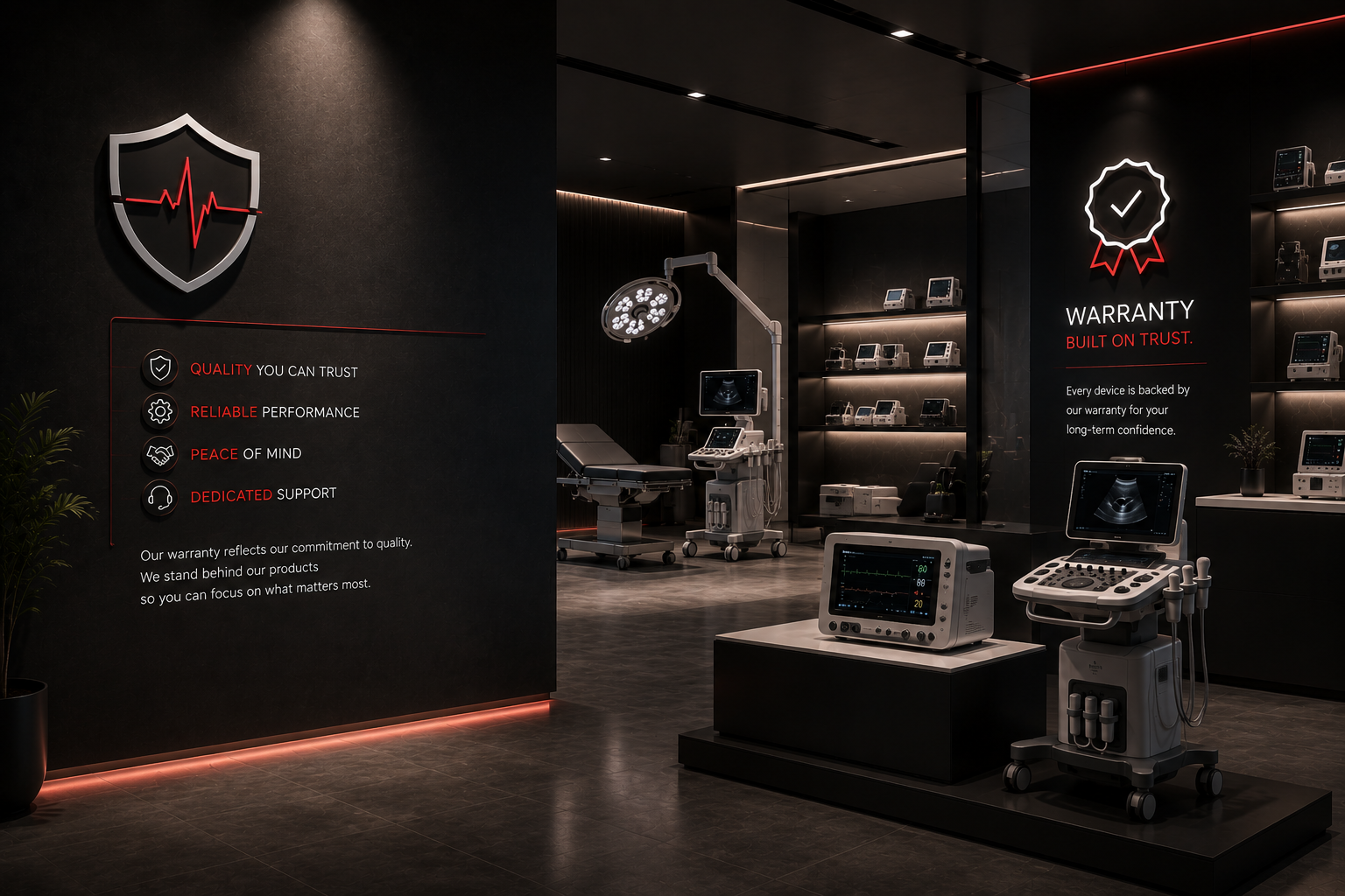 Protected medical equipment and service